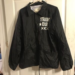 Straight edge XXX windbreaker